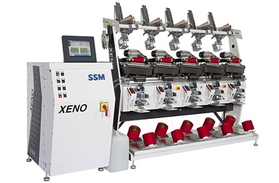 Fig.1: SSM XENO-YW, depending on the application and winding parameters, the power consumption of these high-performance winding machines is just 18 to 100 watts per winding unit